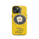 Motivational Tough iPhone case, Rise & Shine