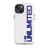 Tough iPhone case " I am Unlimited" Motivational iPhone Case Durable Crack proof Mobile Case