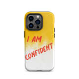 Durable Crack proof iPhone  Case , Motivational Mobile Case Tough iPhone case " I am Confident"