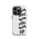 Tough iPhone case, Motivational iPhone Case Mind Vibes Life