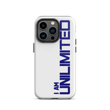 Tough iPhone case " I am Unlimited" Motivational iPhone Case Durable Crack proof Mobile Case