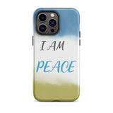 Motivational iPhone Case, Law of Affirmation Mobile Case Tough iPhone case "I am Peace"