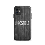 Inspirational iPhone Case , law of affirmation mobile phone case Tough iPhone case "I am Possible"