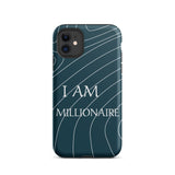 Durable Crack proof iPhone  Case iPhone Case, Law of Affirmation  Tough iPhone case " I am Millionaire"