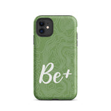 Tough iPhone case Durable Crack proof iPhone  Case "Be Positive" Moticational Mobile Case