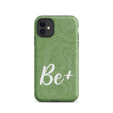 Tough iPhone case Durable Crack proof iPhone  Case "Be Positive" Moticational Mobile Case