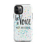 Motivational iPhone Case, Tough Mobile protective  phone case " Be a voice"