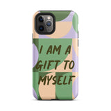 Motivational iPhone Case, Tough iPhone case "I am a Gift to Myself"