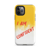 Durable Crack proof iPhone  Case , Motivational Mobile Case Tough iPhone case " I am Confident"