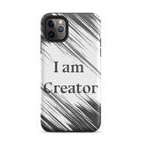 Motivational iPhone Case, Law of affirmation Mobile Case, Tough iPhone case "I am Creator"