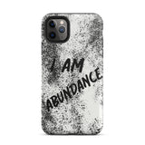 Affirmation quote iPhone Case, Durable Crack proof iPhone  Case  Tough iPhone case "I Am Abundance"