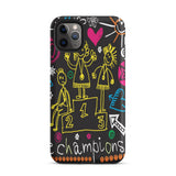 Sweet memory iPhone case Tough mobile phone case, Motivational iPhone Case "Champion"