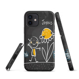 Motivational iPhone case , Durable Tough iPhone case "Joyous"