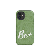 Tough iPhone case Durable Crack proof iPhone  Case "Be Positive" Moticational Mobile Case