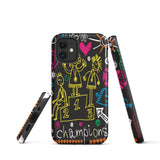 Sweet memory iPhone case Tough mobile phone case, Motivational iPhone Case "Champion"