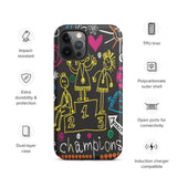 Sweet memory iPhone case Tough mobile phone case, Motivational iPhone Case "Champion"