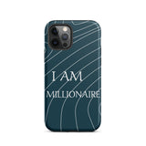 Durable Crack proof iPhone  Case iPhone Case, Law of Affirmation  Tough iPhone case " I am Millionaire"