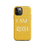 iPhone Case, Law of Affirmation Mobile case Durable Crack proof iPhone  Case iPhone case "I am Rich"