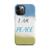 Motivational iPhone Case, Law of Affirmation Mobile Case Tough iPhone case "I am Peace"