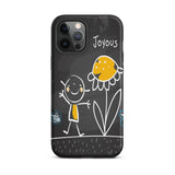 Motivational iPhone case , Durable Tough iPhone case "Joyous"