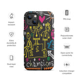 Sweet memory iPhone case Tough mobile phone case, Motivational iPhone Case "Champion"