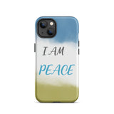 Motivational iPhone Case, Law of Affirmation Mobile Case Tough iPhone case "I am Peace"
