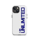 Tough iPhone case " I am Unlimited" Motivational iPhone Case Durable Crack proof Mobile Case