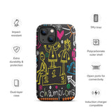 Sweet memory iPhone case Tough mobile phone case, Motivational iPhone Case "Champion"