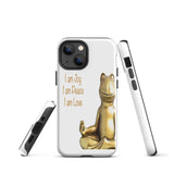 Motivational iPhone case, Tough Durable iPhone Case "I am Happy"