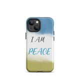 Motivational iPhone Case, Law of Affirmation Mobile Case Tough iPhone case "I am Peace"