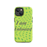 Motivational iPhone Case, Law of affirmation Mobile case Tough iPhone case "I am Unlimited"