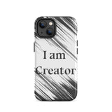 Motivational iPhone Case, Law of affirmation Mobile Case, Tough iPhone case "I am Creator"