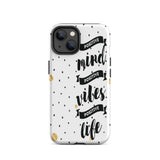 Tough iPhone case, Motivational iPhone Case Mind Vibes Life