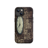 Motivational iPhone case Tough  hardwearing "Time for work"