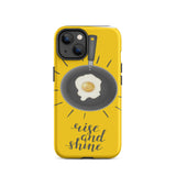 Motivational Tough iPhone case, Rise & Shine