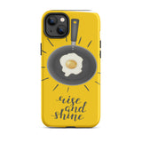 Motivational Tough iPhone case, Rise & Shine