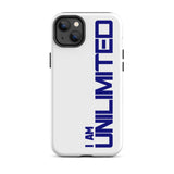 Tough iPhone case " I am Unlimited" Motivational iPhone Case Durable Crack proof Mobile Case