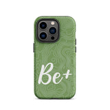 Tough iPhone case Durable Crack proof iPhone  Case "Be Positive" Moticational Mobile Case