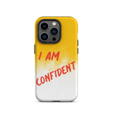 Durable Crack proof iPhone  Case , Motivational Mobile Case Tough iPhone case " I am Confident"