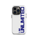 Tough iPhone case " I am Unlimited" Motivational iPhone Case Durable Crack proof Mobile Case