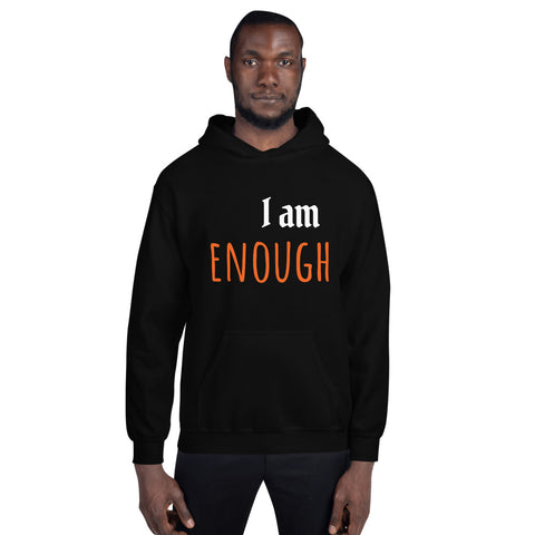 Motivational Hoodie " I am Enough" Customized Law of Affirmation Unisex Hoodie