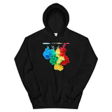 Motivational Hoodie "LIFE IS SO COLORFUL" Positive Inspirational Unisex Hoodie