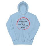 Motivational  Hoodie "STAND ALONE TO PROVE" Inspirational Law of Affirmation  Unisex Hoodie