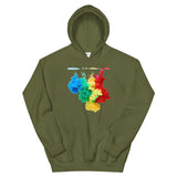 Motivational Hoodie "LIFE IS SO COLORFUL" Positive Inspirational Unisex Hoodie