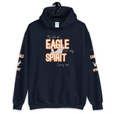 Motivational Hoodie " Fly Like Eagle" Inspirational Unisex Hoodie