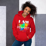 Motivational  Hoodie "I AM PERFECT"  Law of Affirmation Unisex Hoodie waistband with spandex