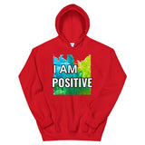 Motivational Hoodie" I AM POSITIVE"  Inspiring Law of affirmation Unisex Hoodie