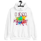Motivational  Hoodie "I AM PERFECT"  Law of Affirmation Unisex Hoodie waistband with spandex
