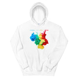 Motivational Hoodie "LIFE IS SO COLORFUL" Positive Inspirational Unisex Hoodie