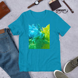 Motivational  T-Shirt "Wave of Nature" Positive  Inspiring Short-Sleeve Unisex T-Shirt